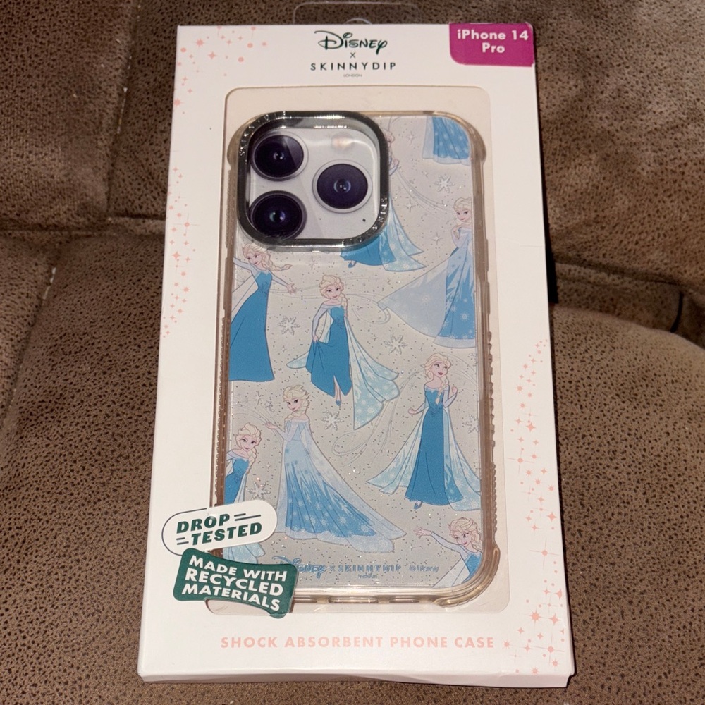 Skinny Dip Frozen Disney iPhone 14 Pro Case - Blue Elsa Design